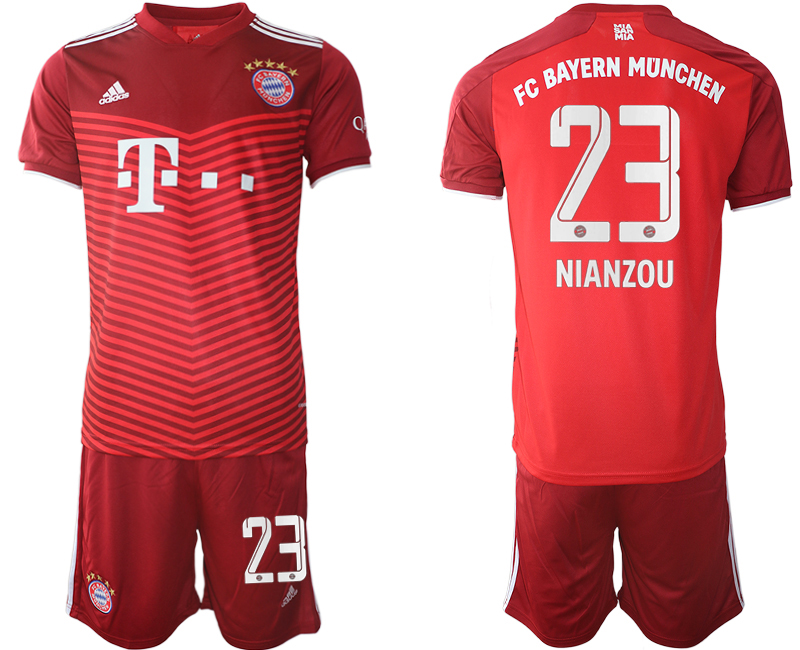 Men 2021-2022 Club Bayern Munich home red #23 Soccer Jersey